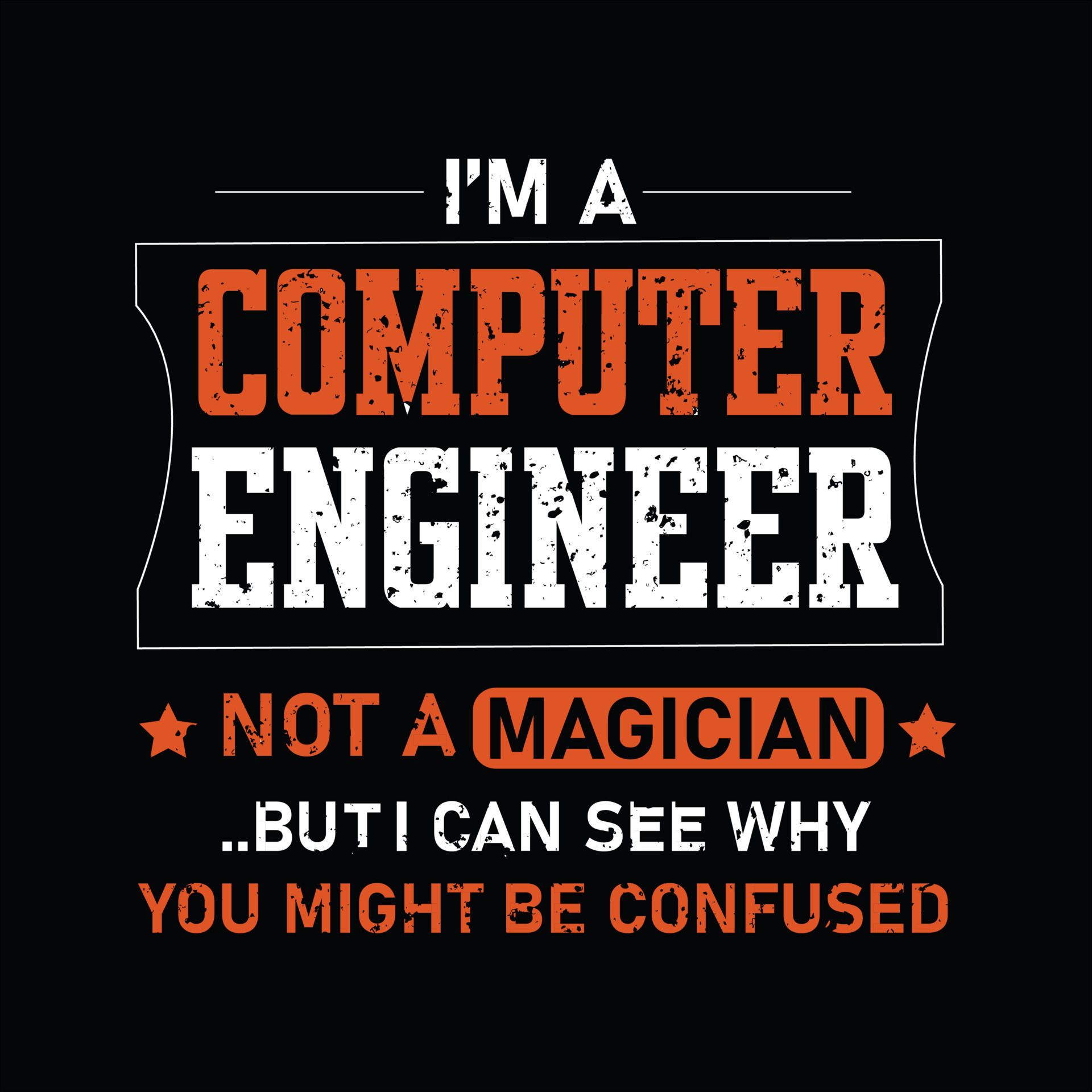 Computer Engineer T-shirt Design 19052214 Vector Art at Vecteezy