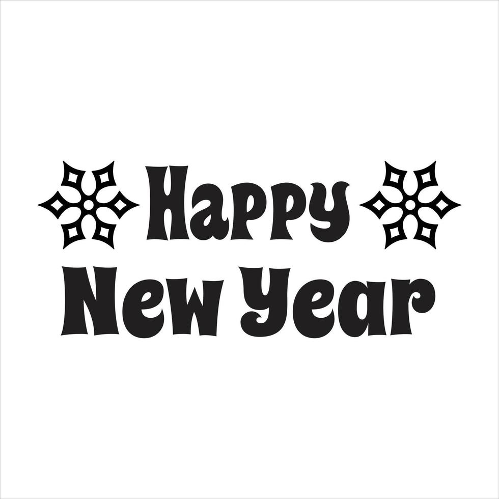 Happy New Year T-shirt Design vector