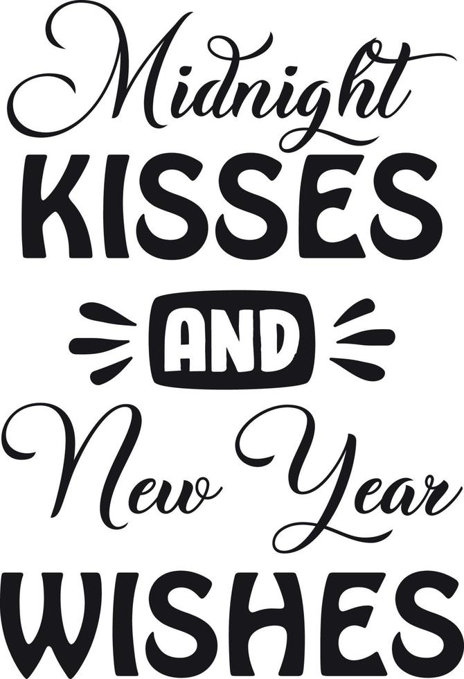 Happy New Year T-shirt Design vector