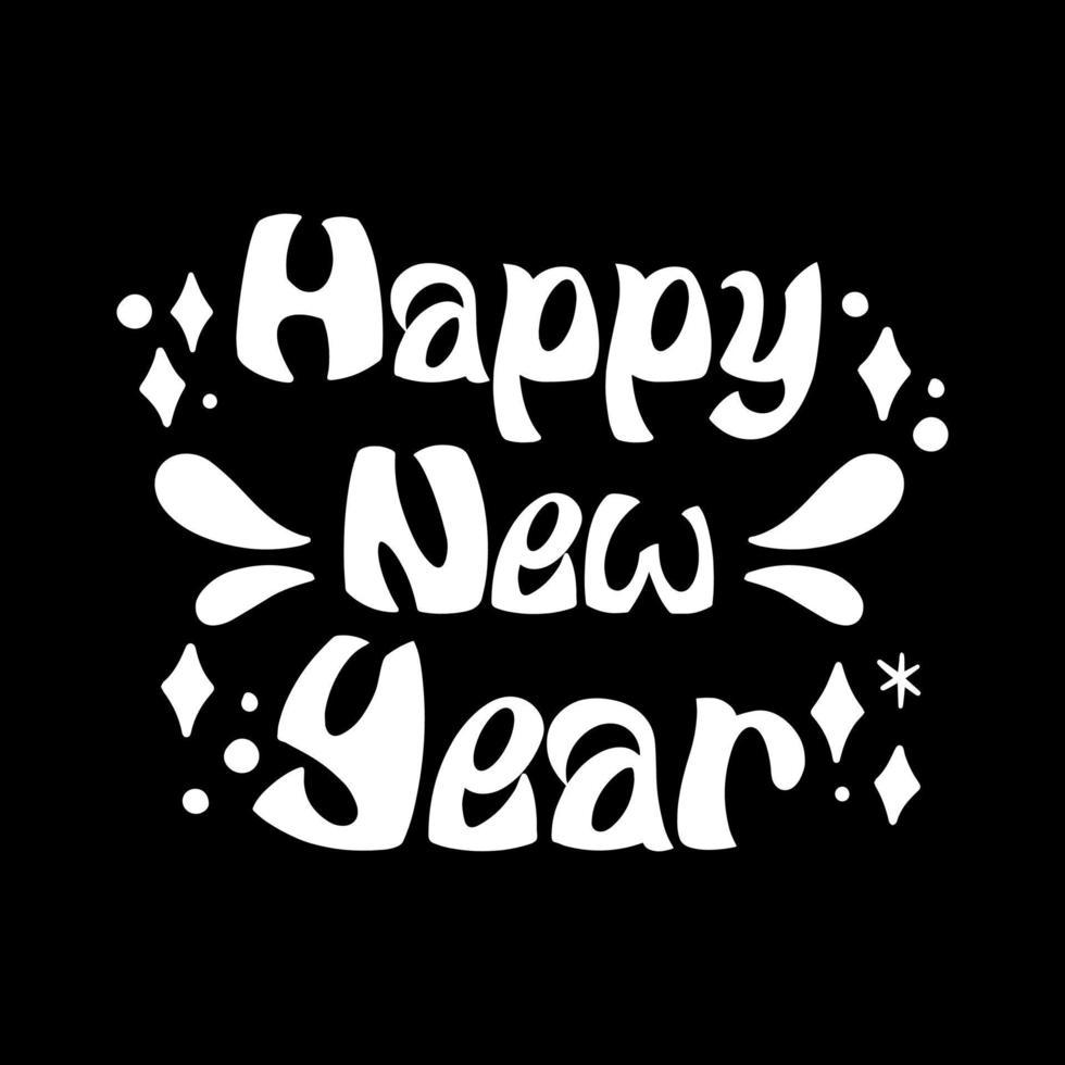 Happy New Year T-shirt Design vector