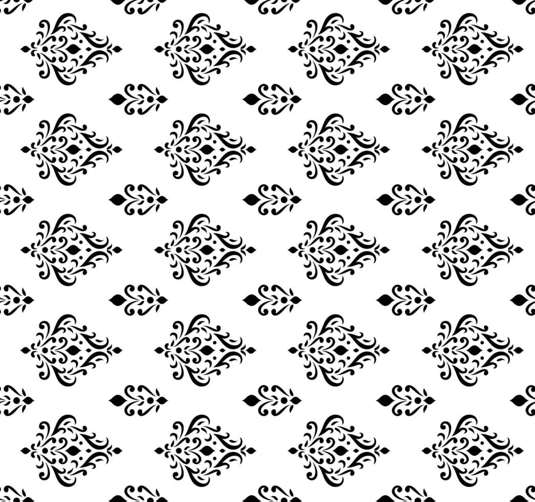 Black and white pattern. Vector seamless modern stylish abstract texture. Repeating geometric elements for web and textile