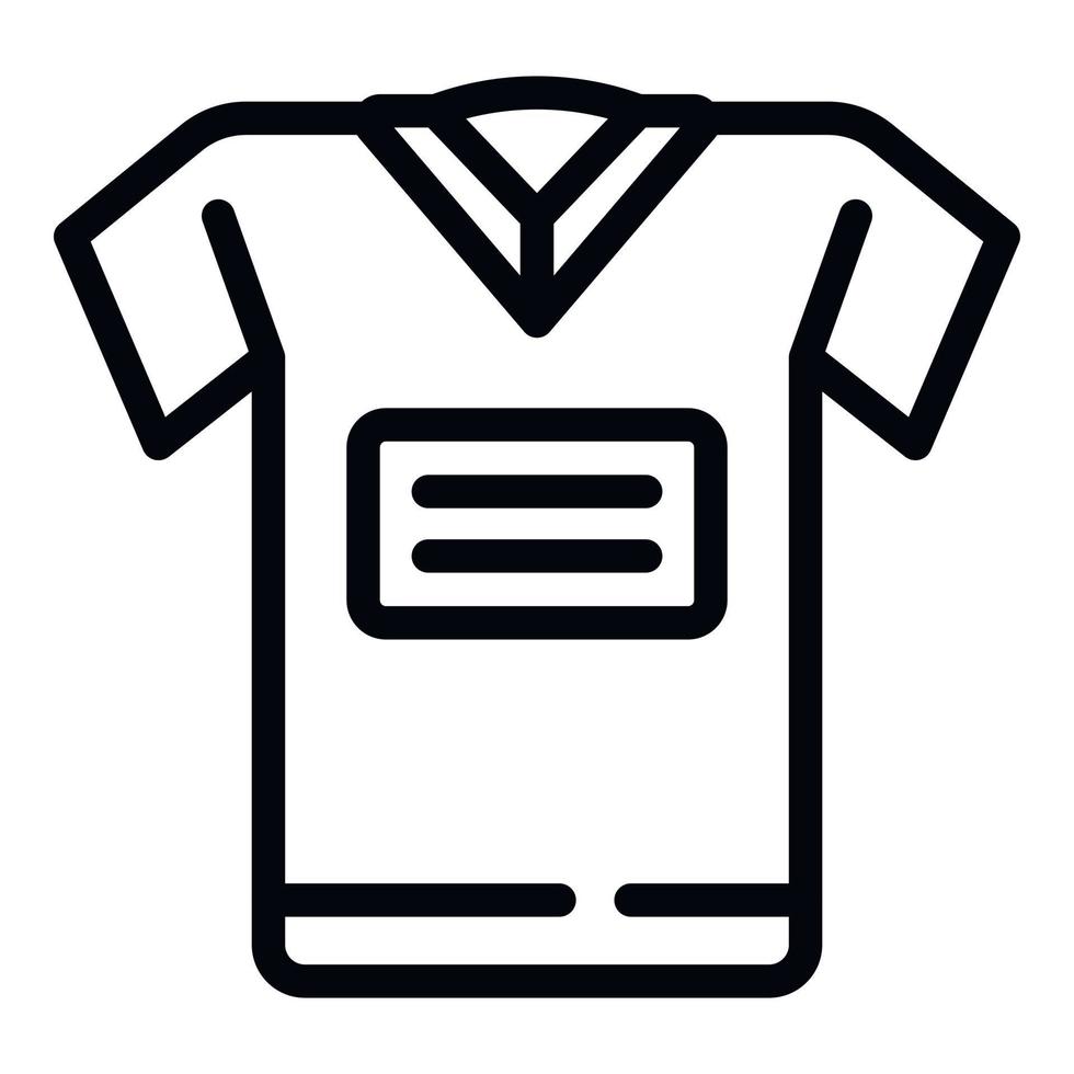 Shirt uniform icon outline vector. Top fashion vector