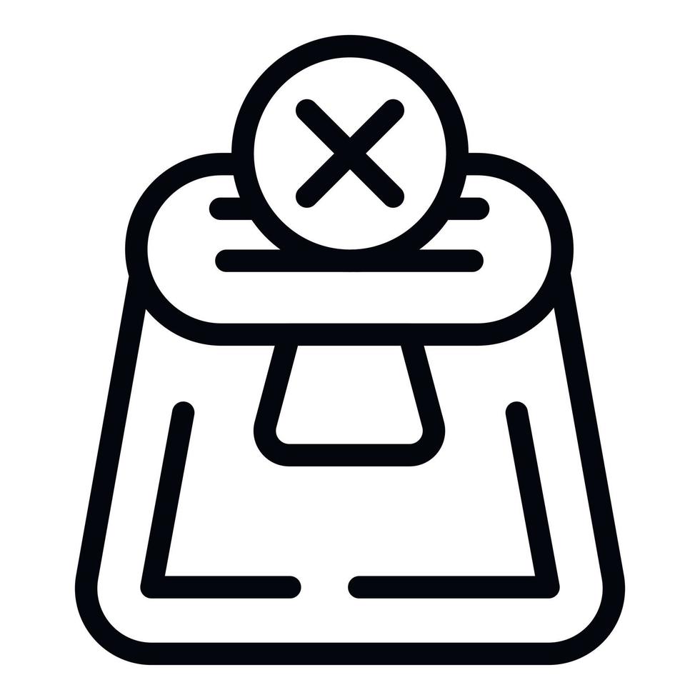 Wallet return icon outline vector. Shipment service vector