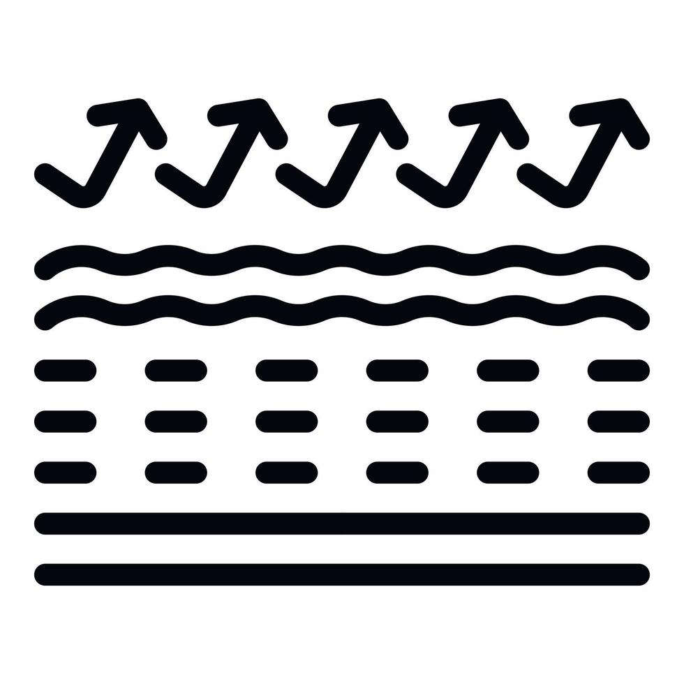 Skin molecule icon outline vector. Collagen serum vector