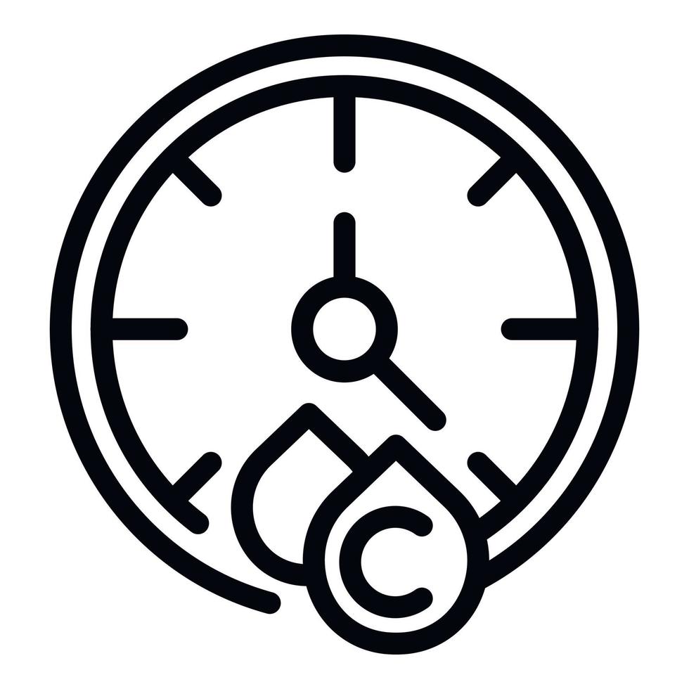 Collagen time work icon outline vector. Gel molecule vector