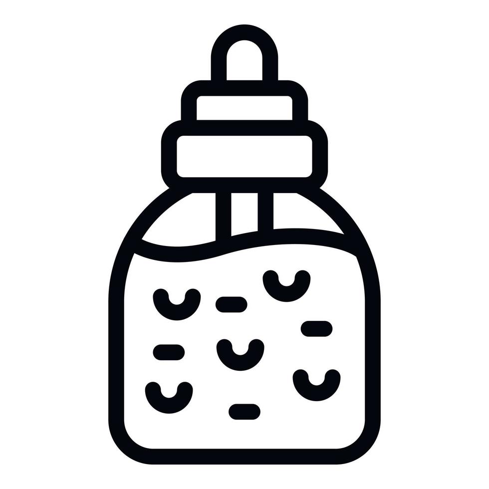 Collagen tube icon outline vector. Cell molecule vector