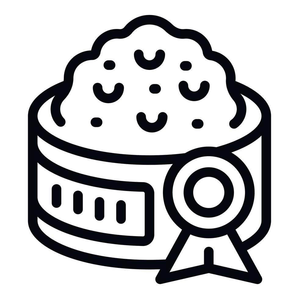Collagen powder icon outline vector. Cell molecule vector