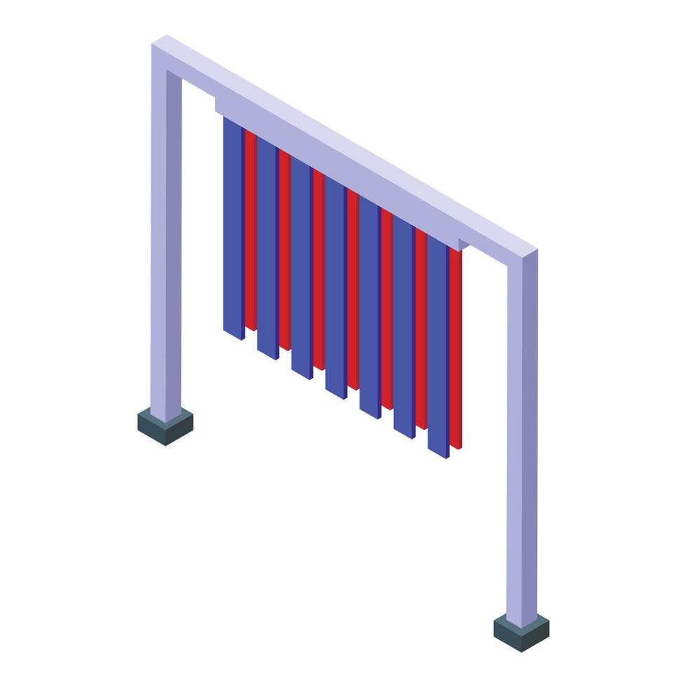 Automated car wash sticks icon isometric vector. Auto pressure vector