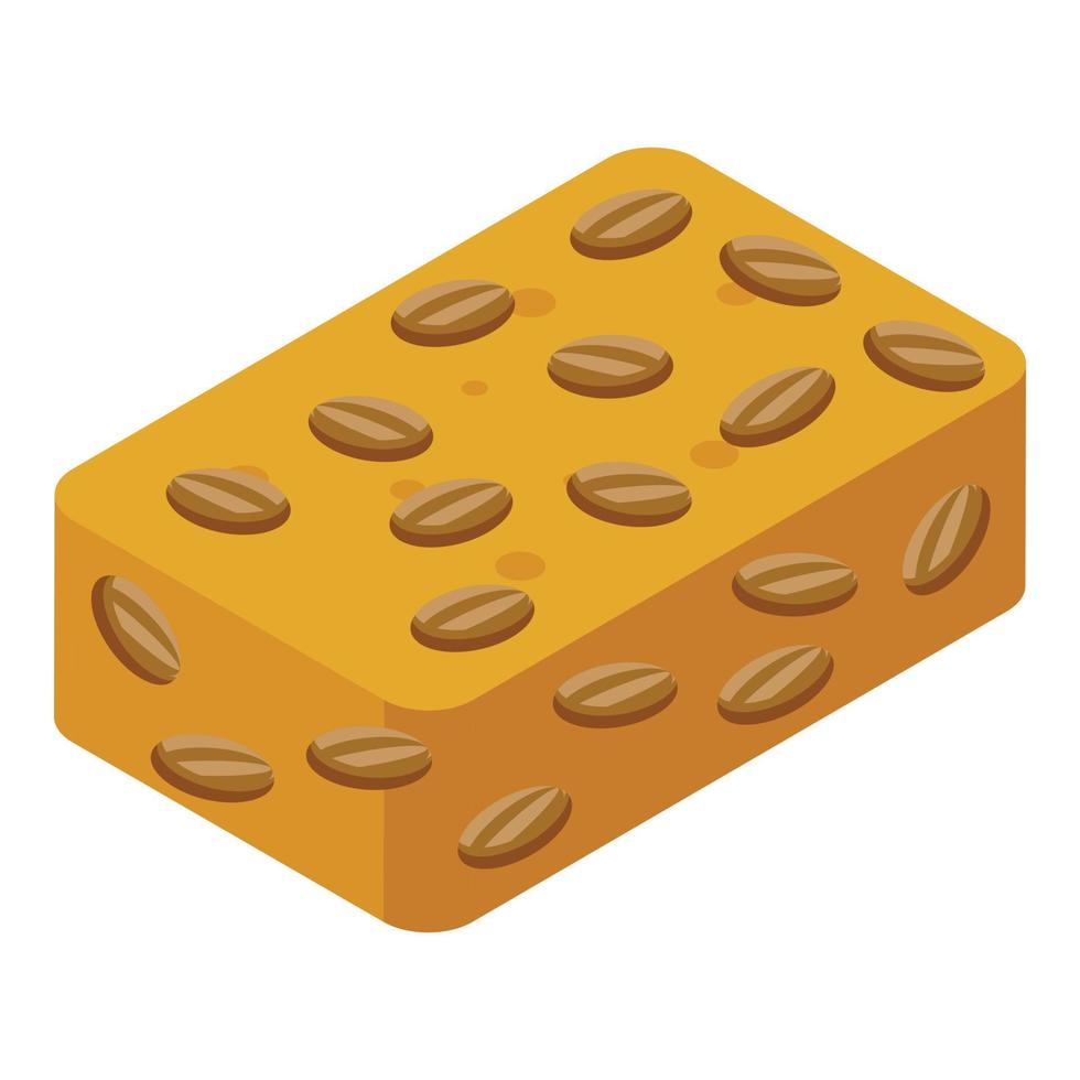 Halva icon isometric vector. Sweet halva vector