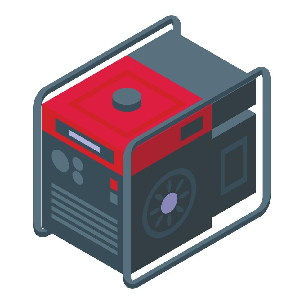 Petrol generator icon isometric vector. Industrial equipment vector