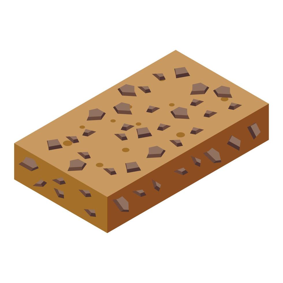 Sunflower halva icon isometric vector. Sweet halwa vector