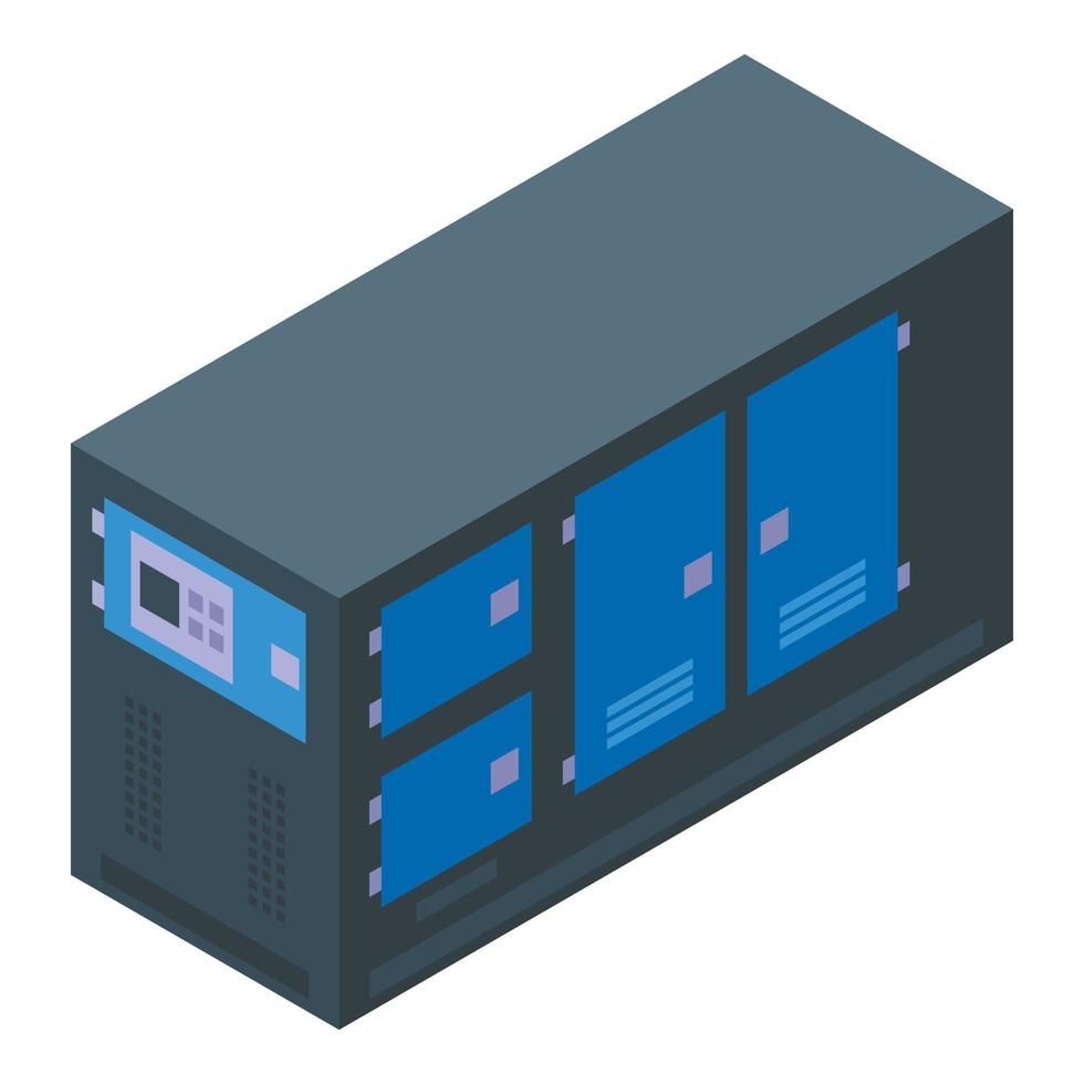 Generator station icon isometric vector. Power energy vector