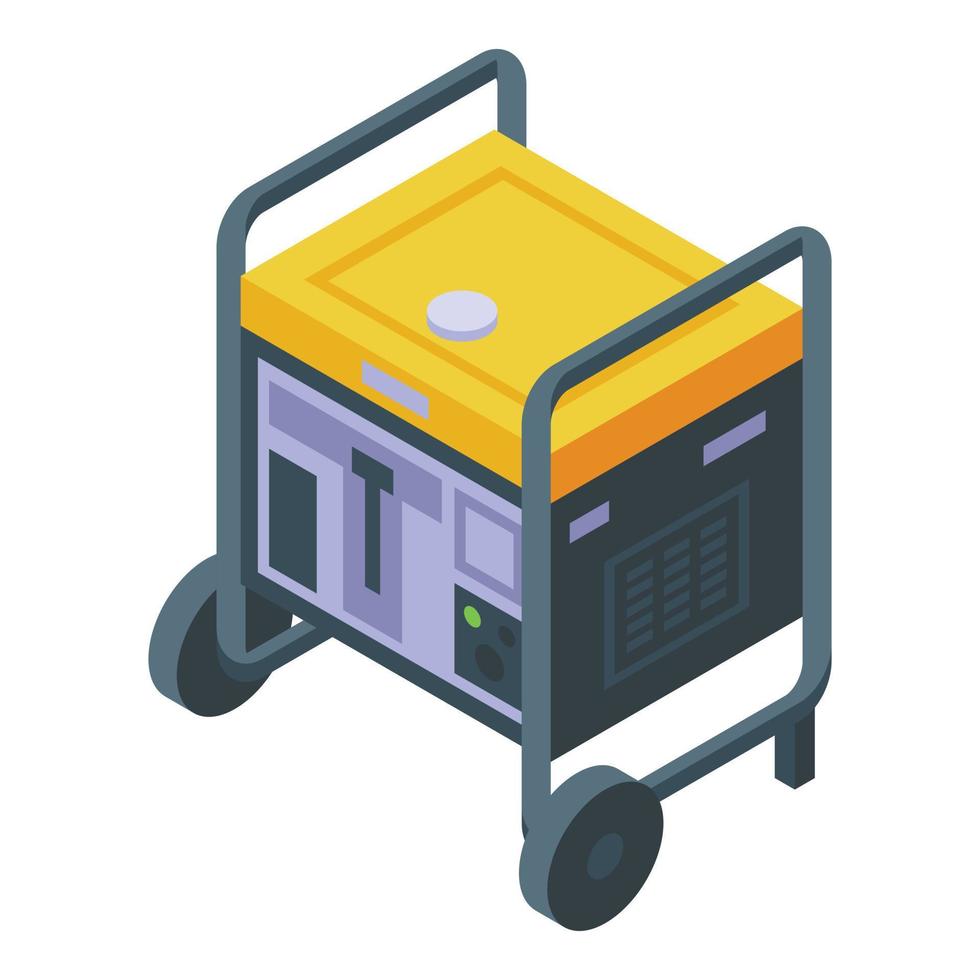 Gas generator icon isometric vector. Power energy vector