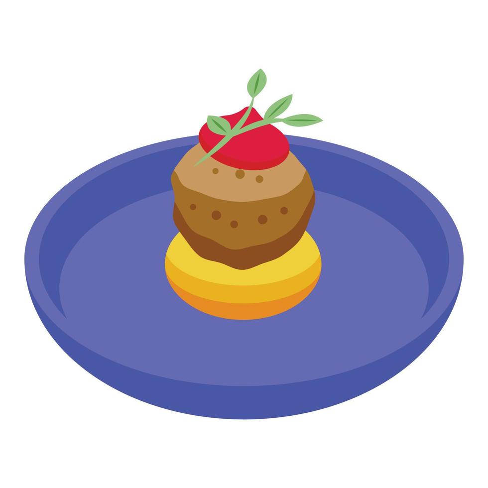 Cooking meal icon isometric vector. Cheese food vector