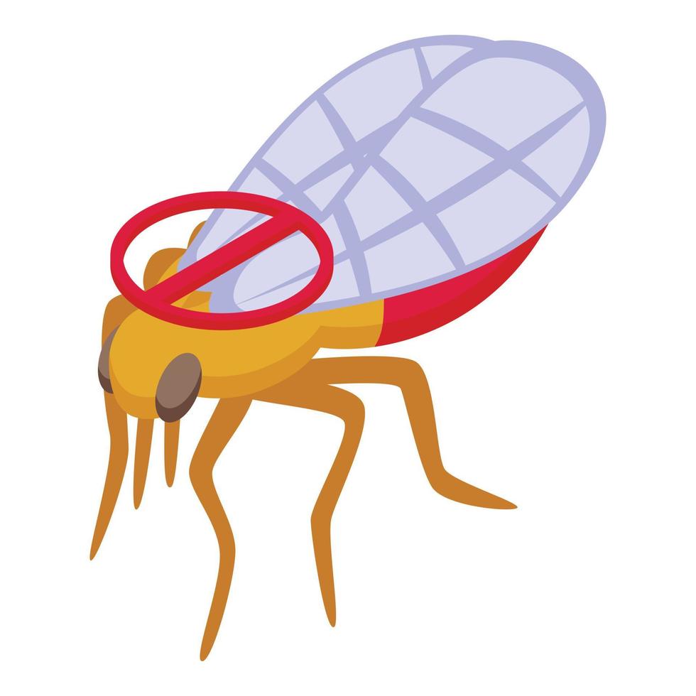 Tsetse insect icon isometric vector. Fly nature vector