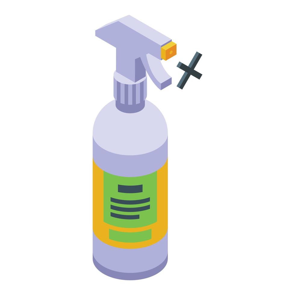 Insect spray icon isometric vector. Fly mosquito vector