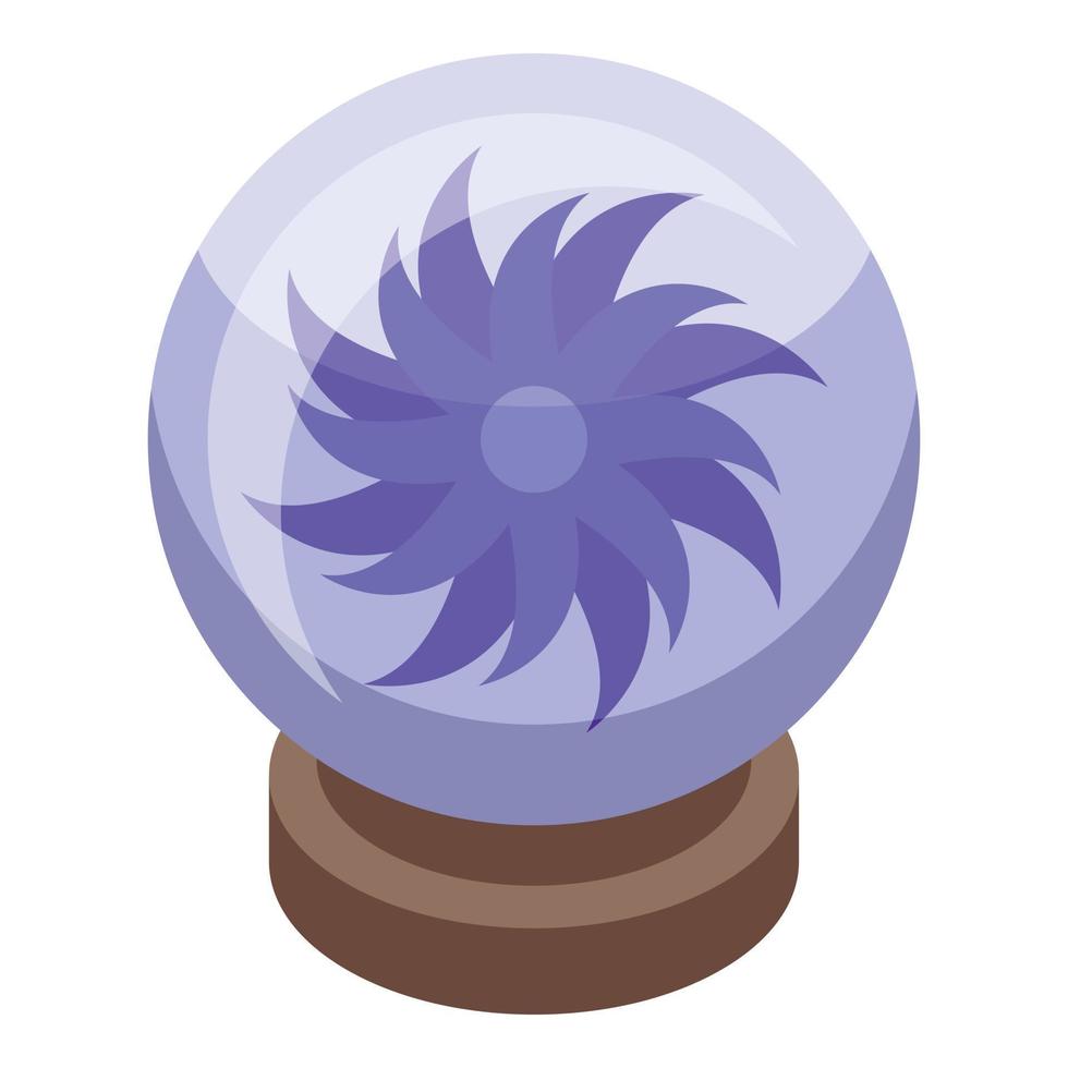 Magic ball icon isometric vector. Nature botany vector