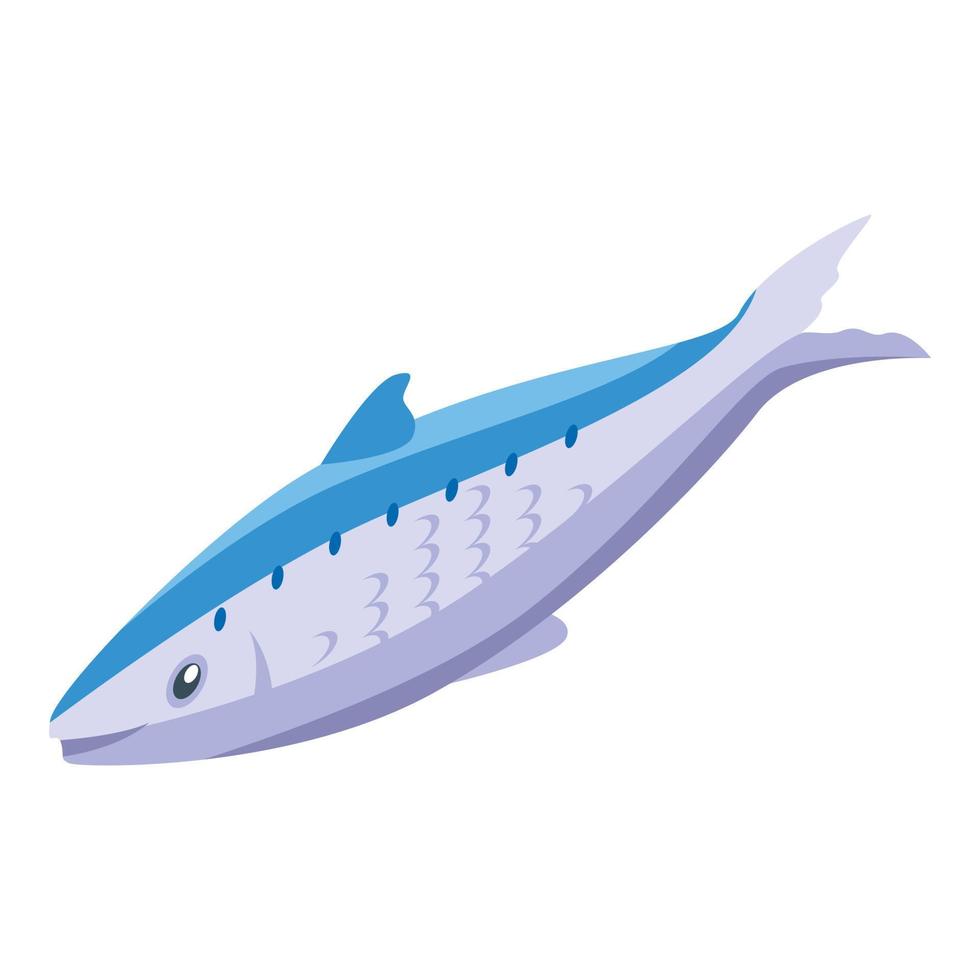 Tuna fish icon isometric vector. Herring seafood vector