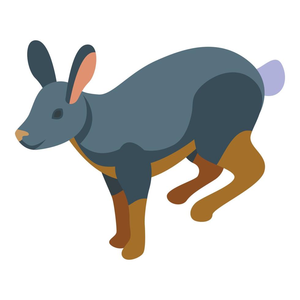 Pet rabbit icon isometric vector. Easter animal vector