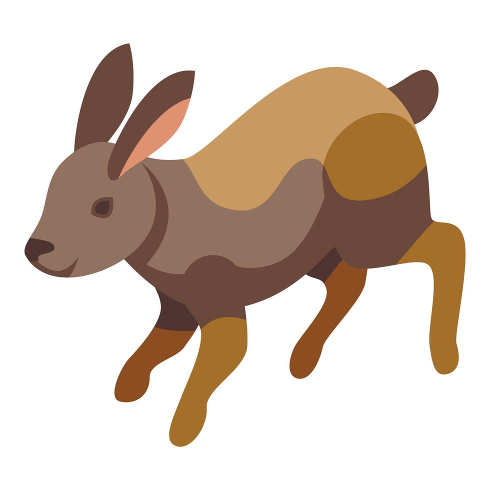 Cute rabbit icon isometric vector. Dutch pet vector