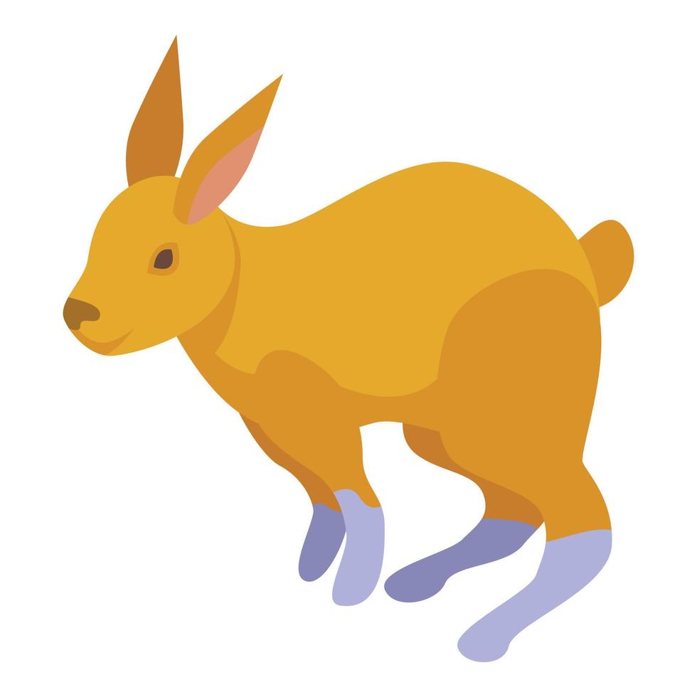 icono de conejo vector isométrico. mascota de animales