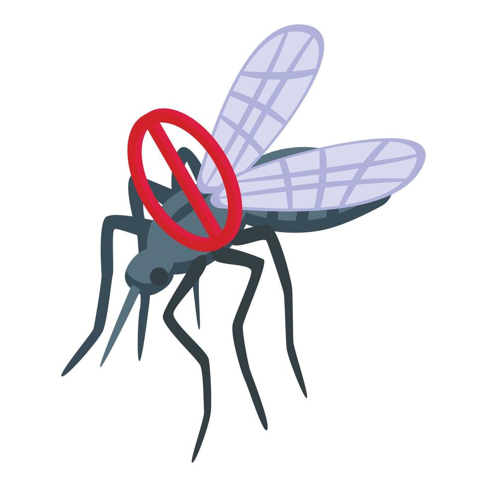 Insect protection icon isometric vector. Dengue cream vector