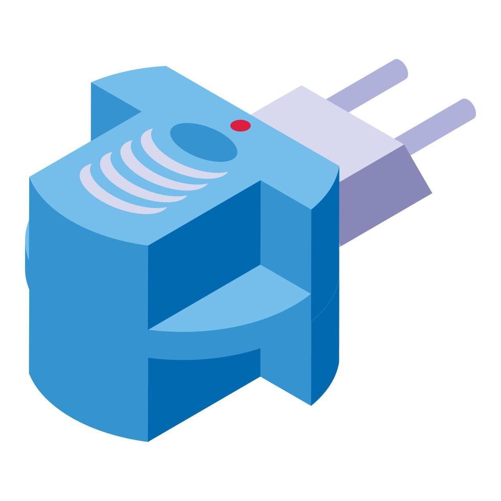 Mosquito protective plug icon isometric vector. Dengue protection vector