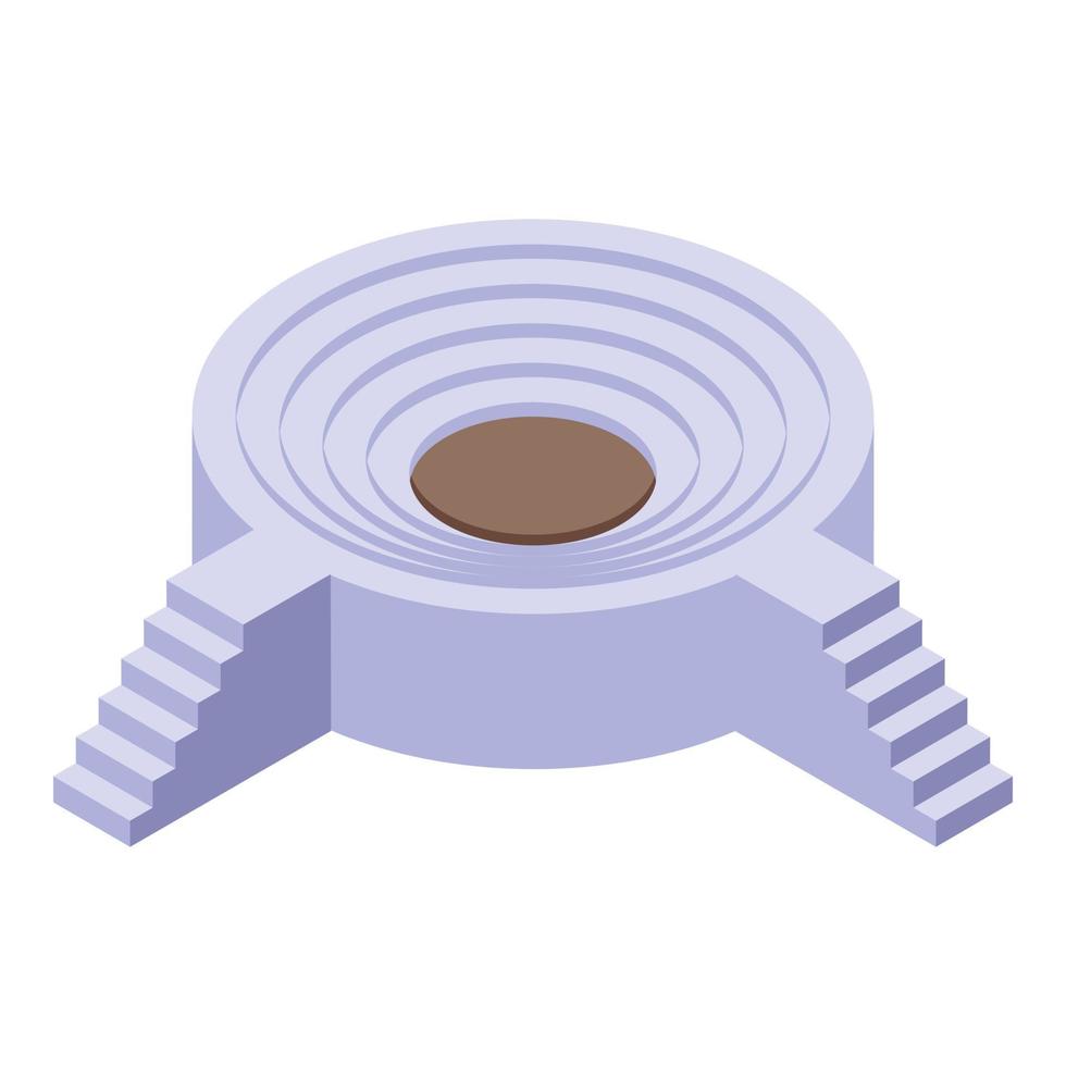 Architecture amphitheater icon isometric vector. Travel building vector