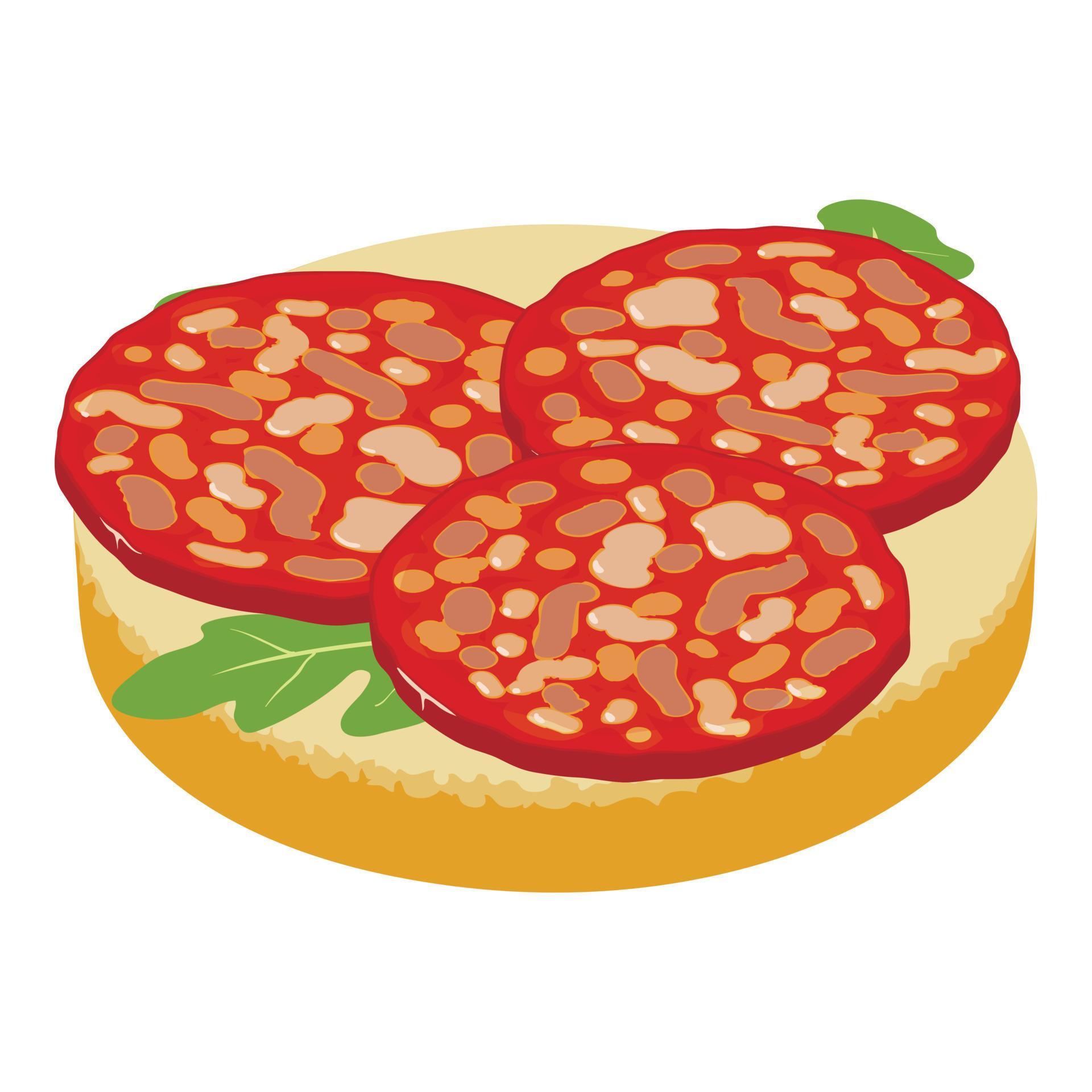 Sausage sandwich icon isometric vector. Sandwich with sausage slice and arugula 19053548 Vector