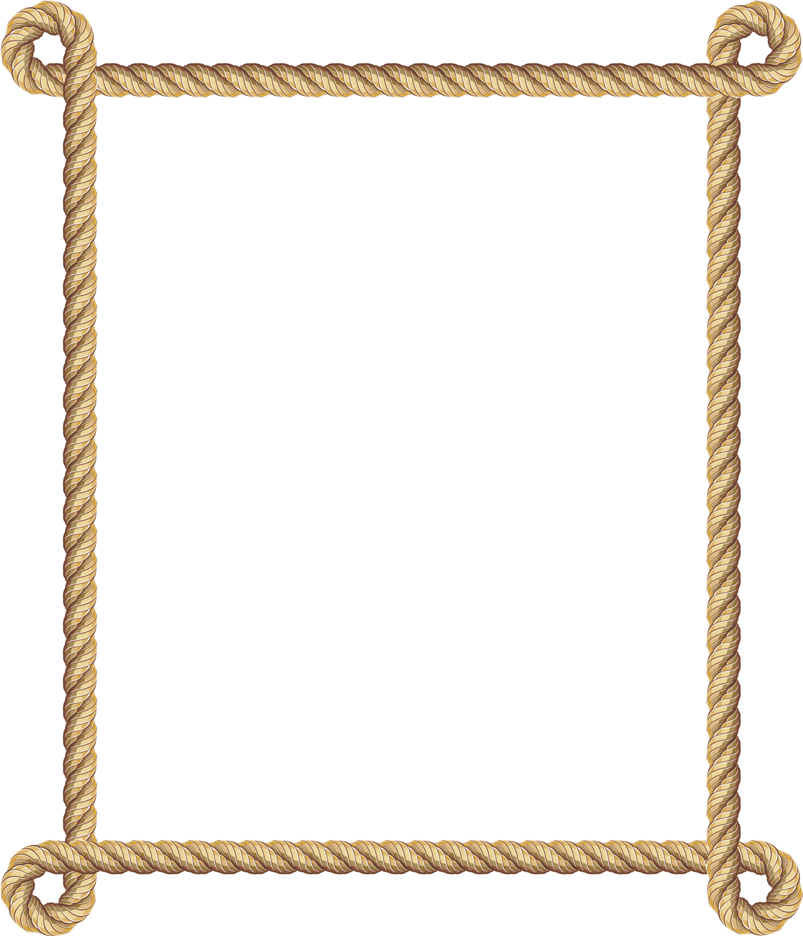 Brown rope frame banner 19053706 PNG