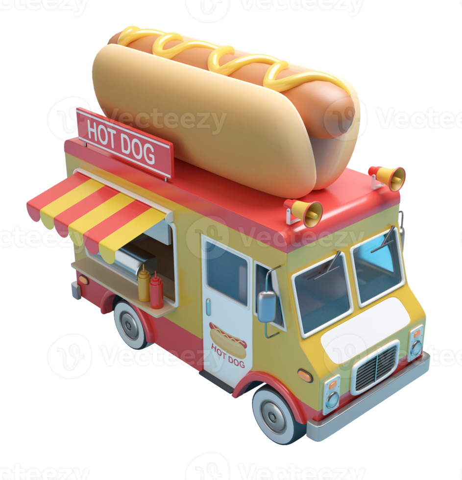 Hot dog truck png