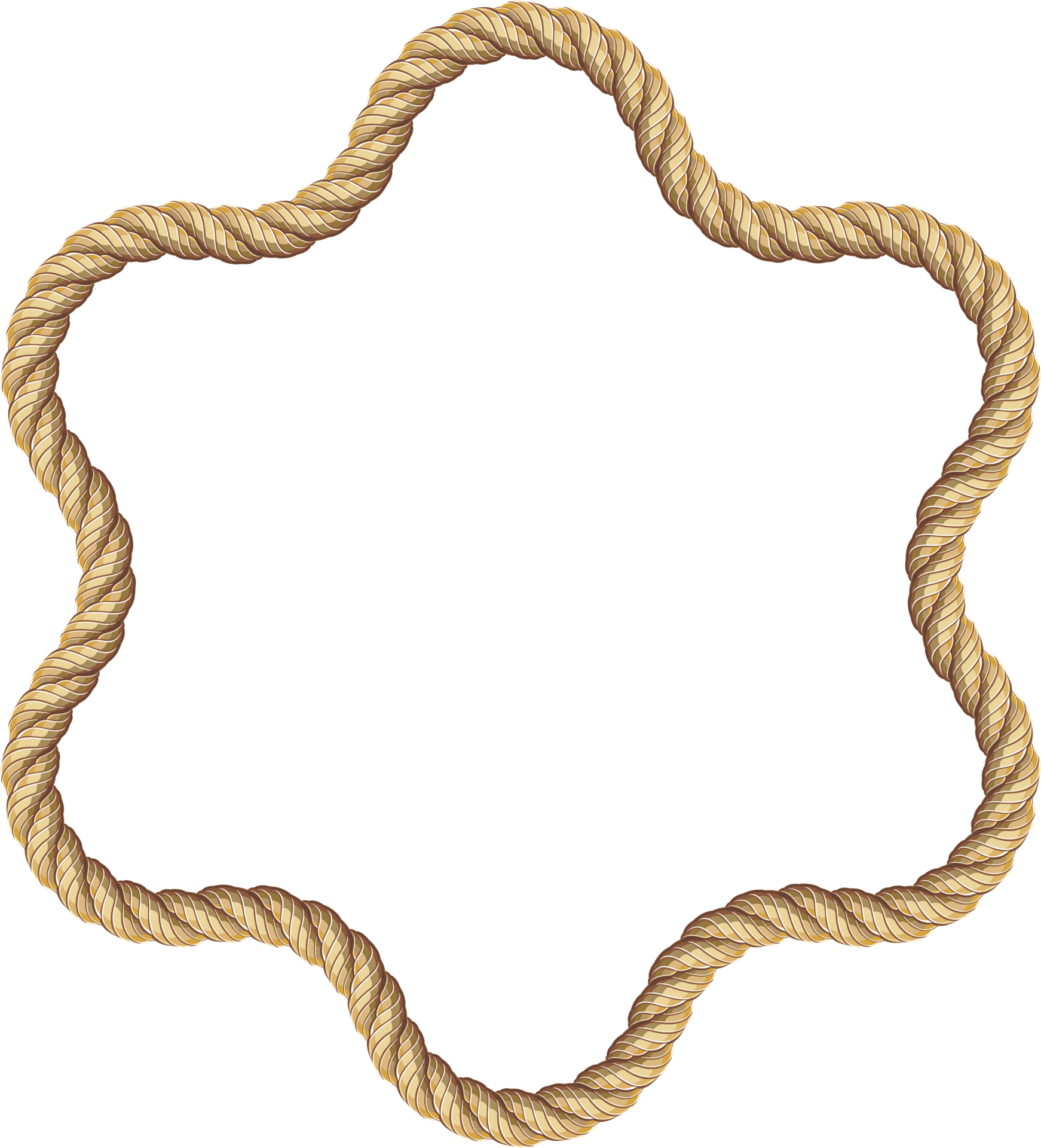 Brown rope frame banner 19053819 PNG