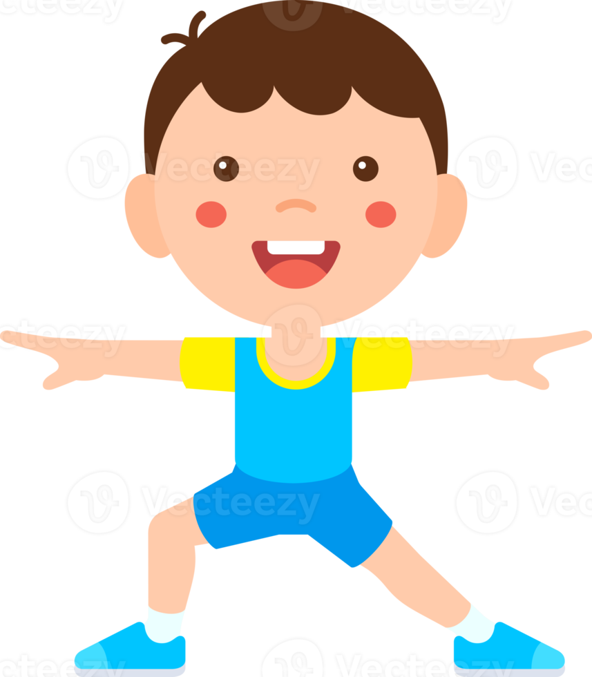 Children fitness exercise png