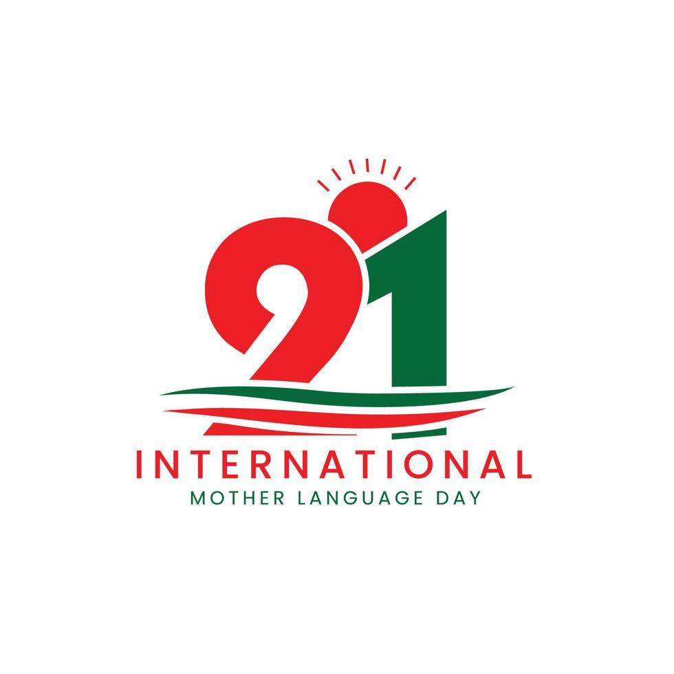 21st February intenational mother language day vector