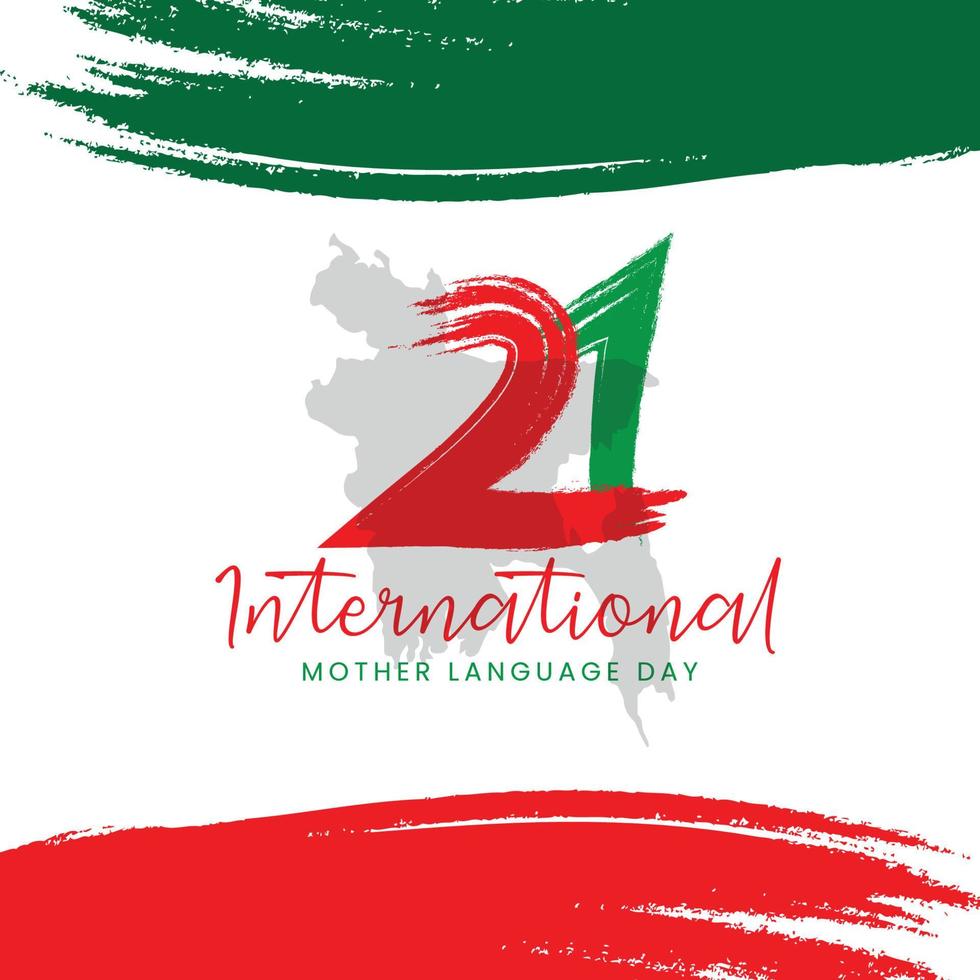 21st February intenational mother language day vector