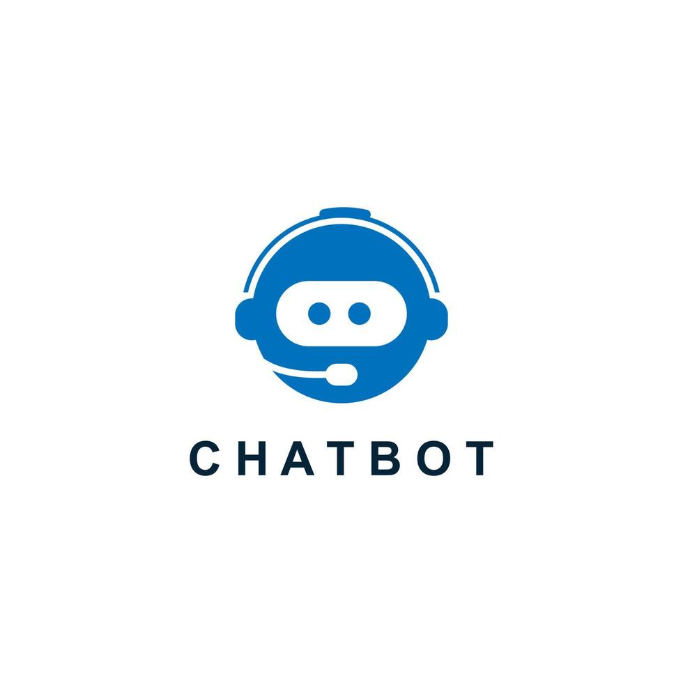 Chat and head robot illustration vector