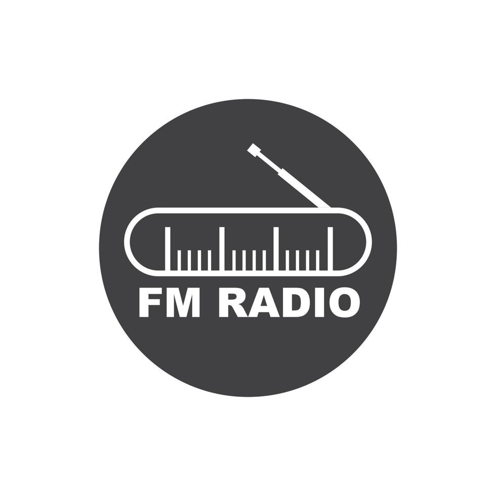 radio  logo icon vector illustration