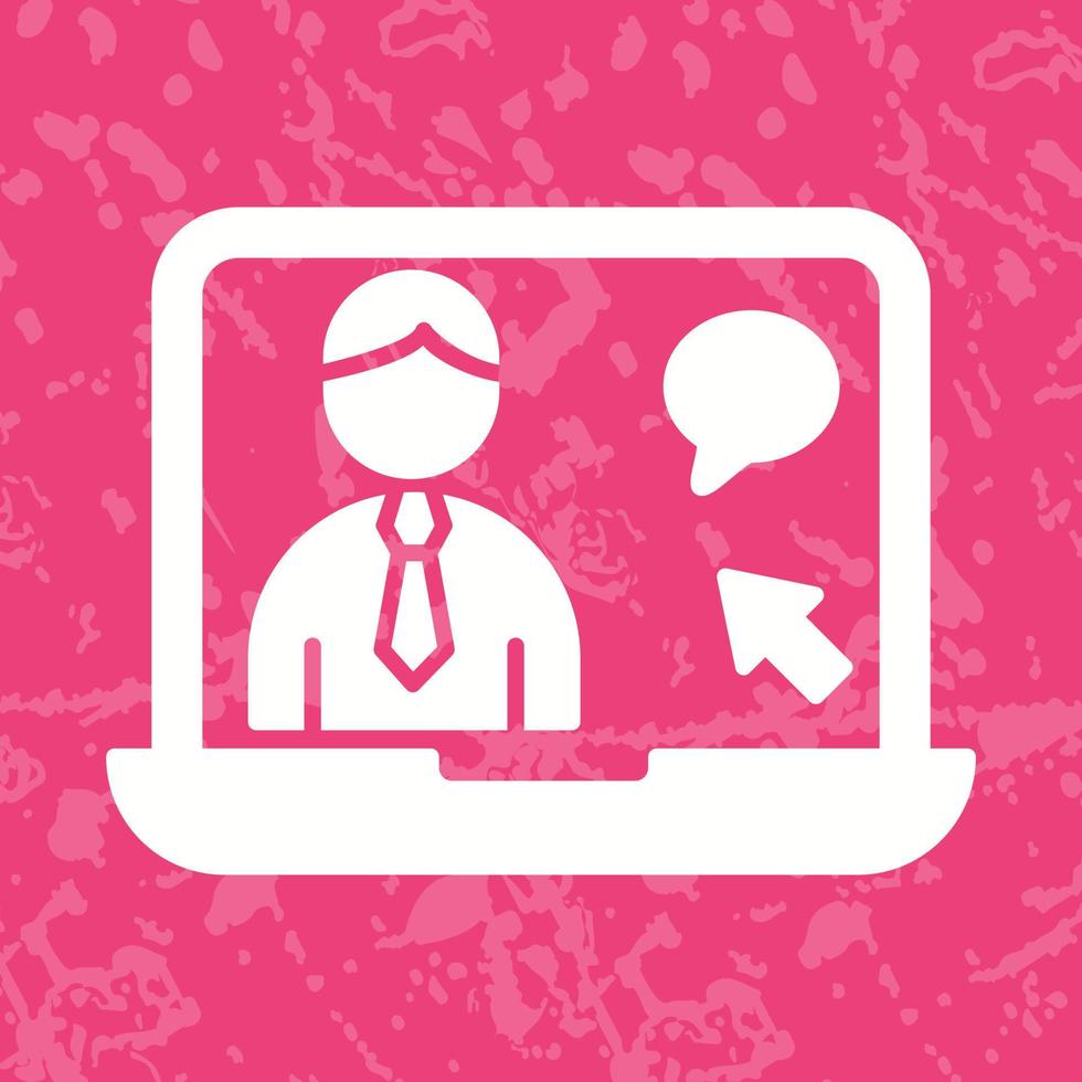 Online Interview Vector Icon