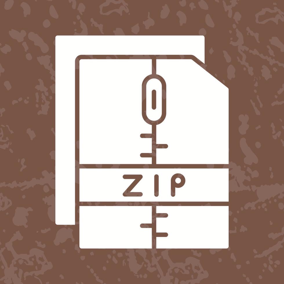 Zip File Vector Icon