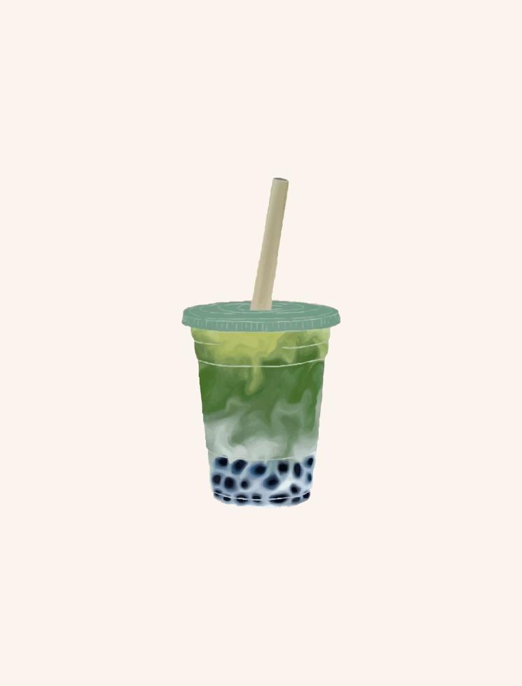 Vector illustration of detox smoothies.