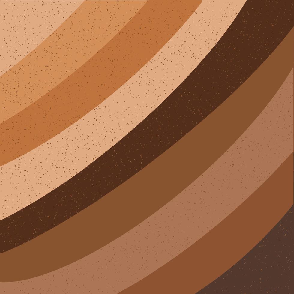 Abstract retro wall art poster.  Neutral natural colors. Mid Century Modern design. vector