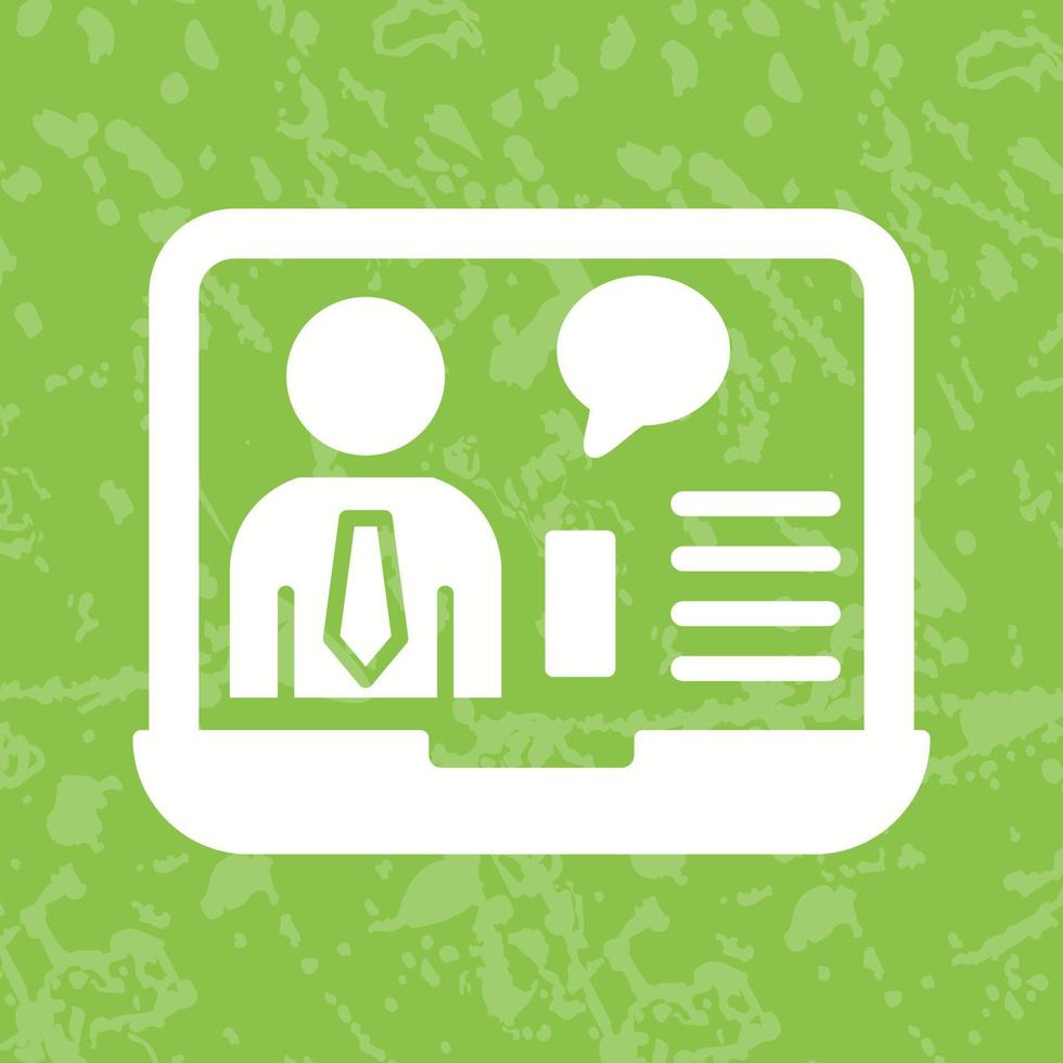 Online Job Interview Vector Icon