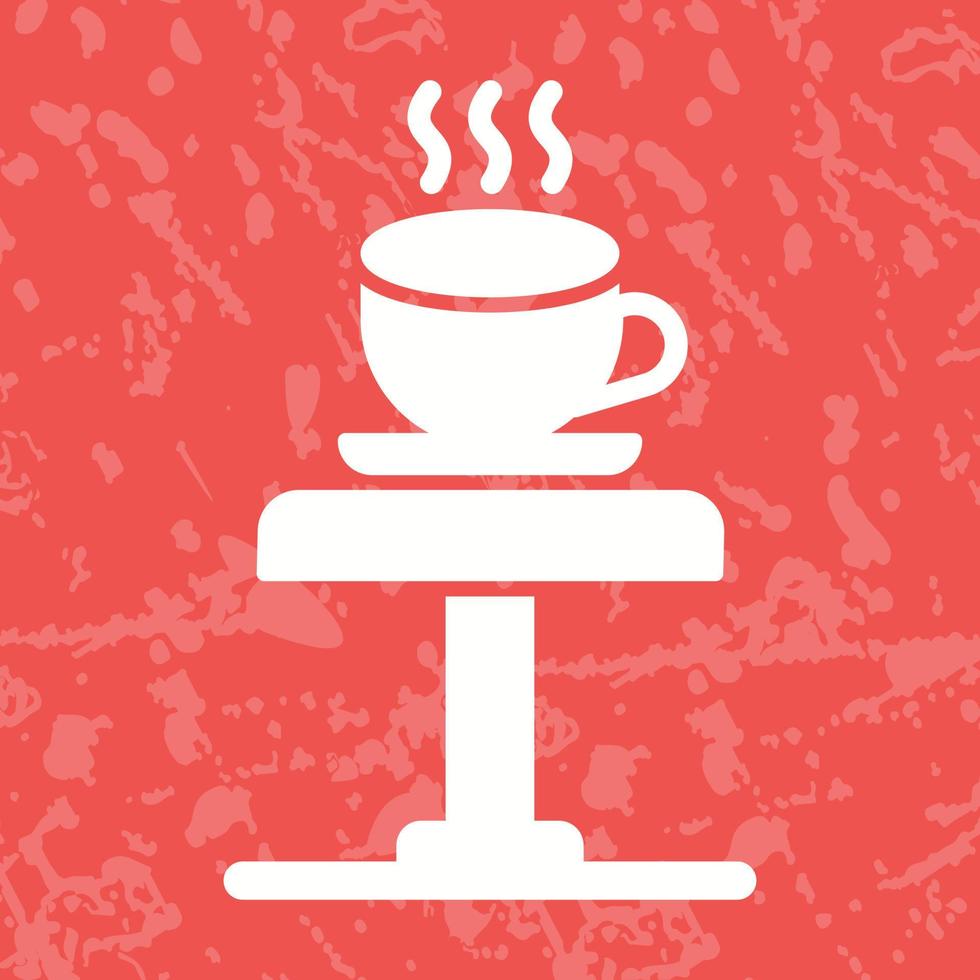 icono de vector de mesa de café