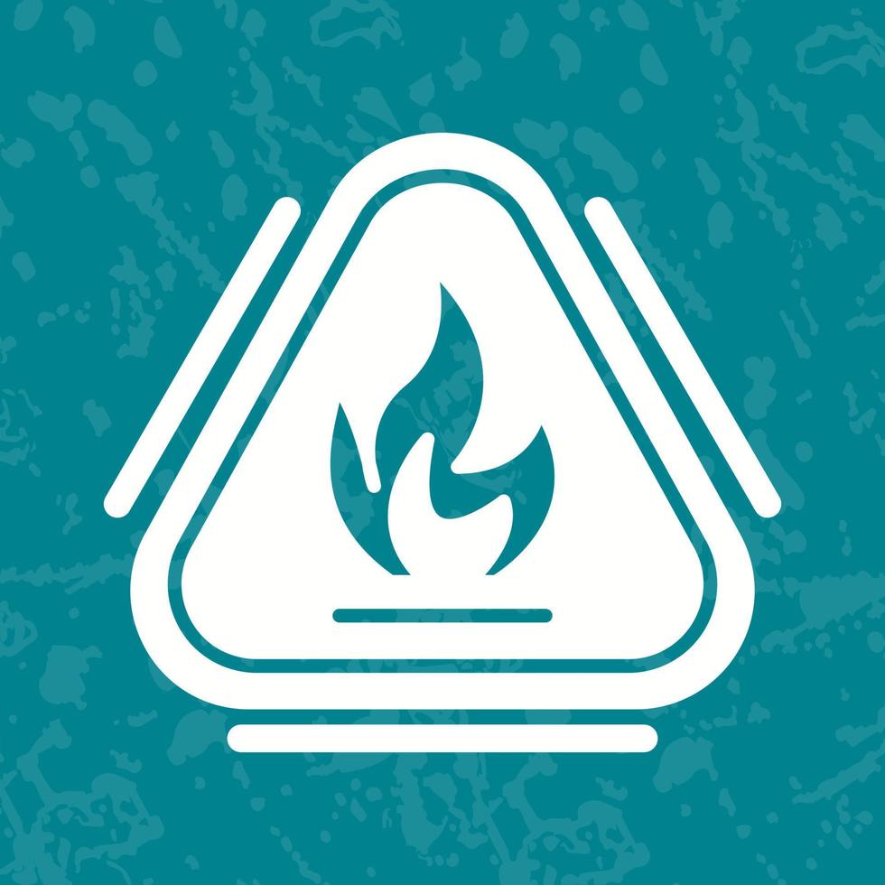 Caution Fire Vector Icon