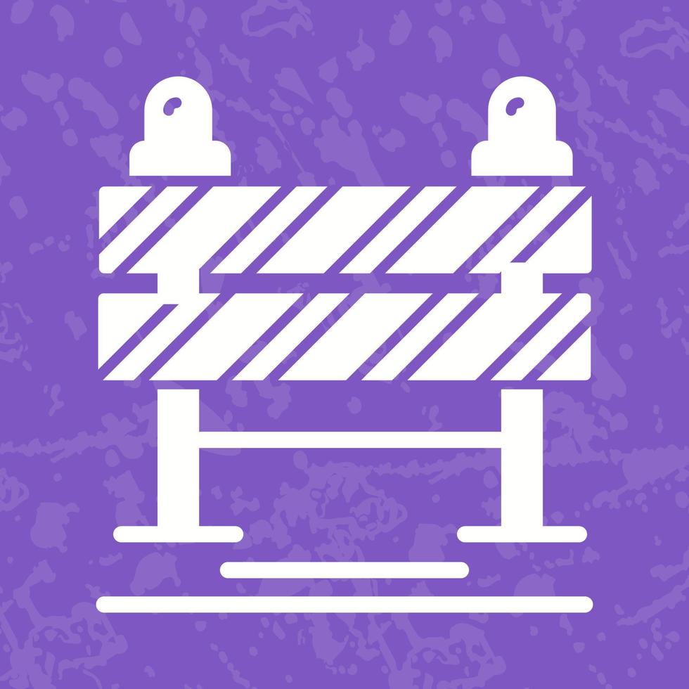 Road Blockade Vector Icon