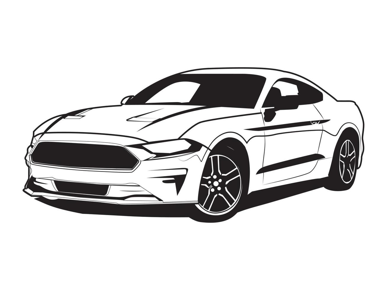 Car silhouette illustration vector