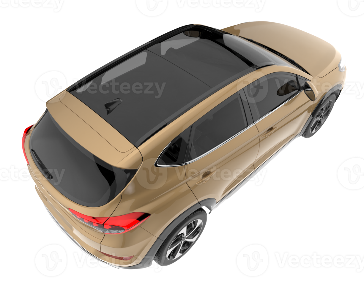 Realistic SUV isolated on transparent background. 3d rendering - illustration png