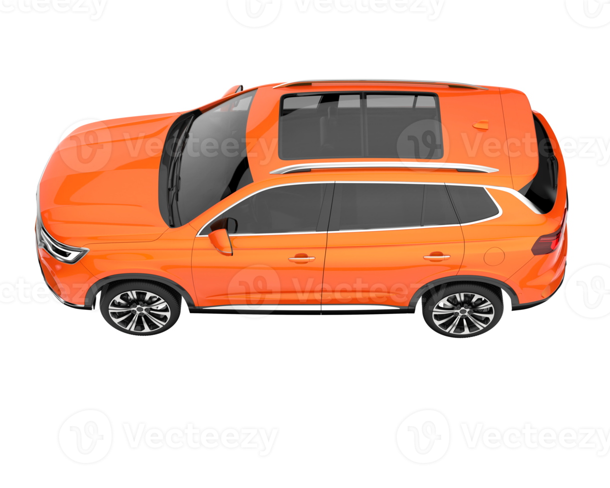 Realistic SUV isolated on transparent background. 3d rendering - illustration png