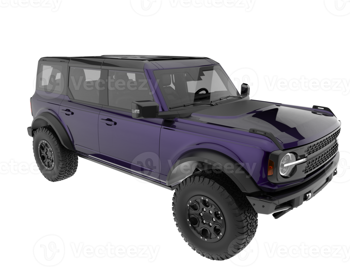 Realistic SUV isolated on transparent background. 3d rendering - illustration png