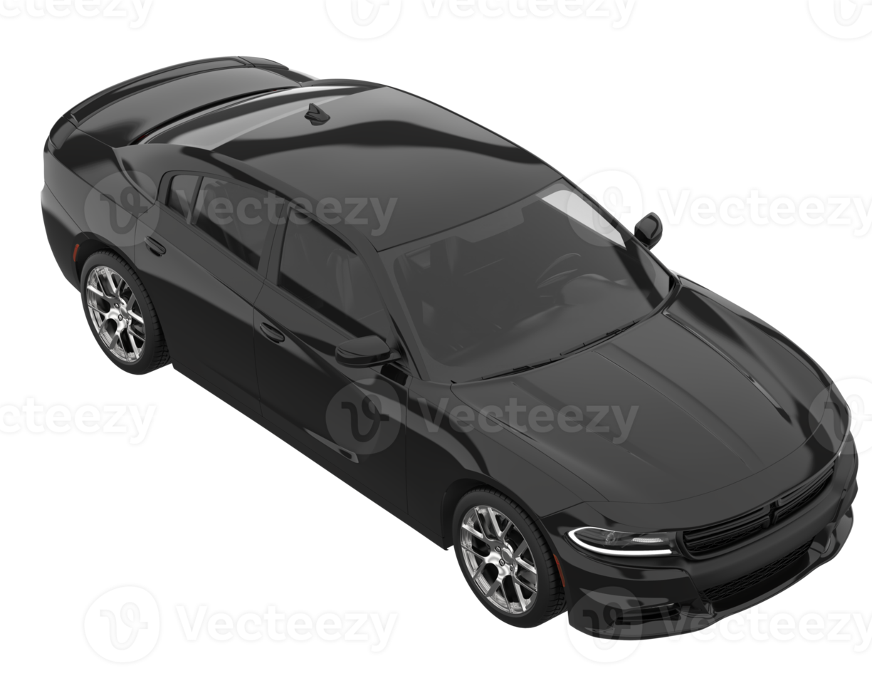 voiture de sport isolée sur fond transparent. rendu 3d - illustration png